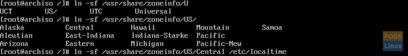 Setting the timezone
