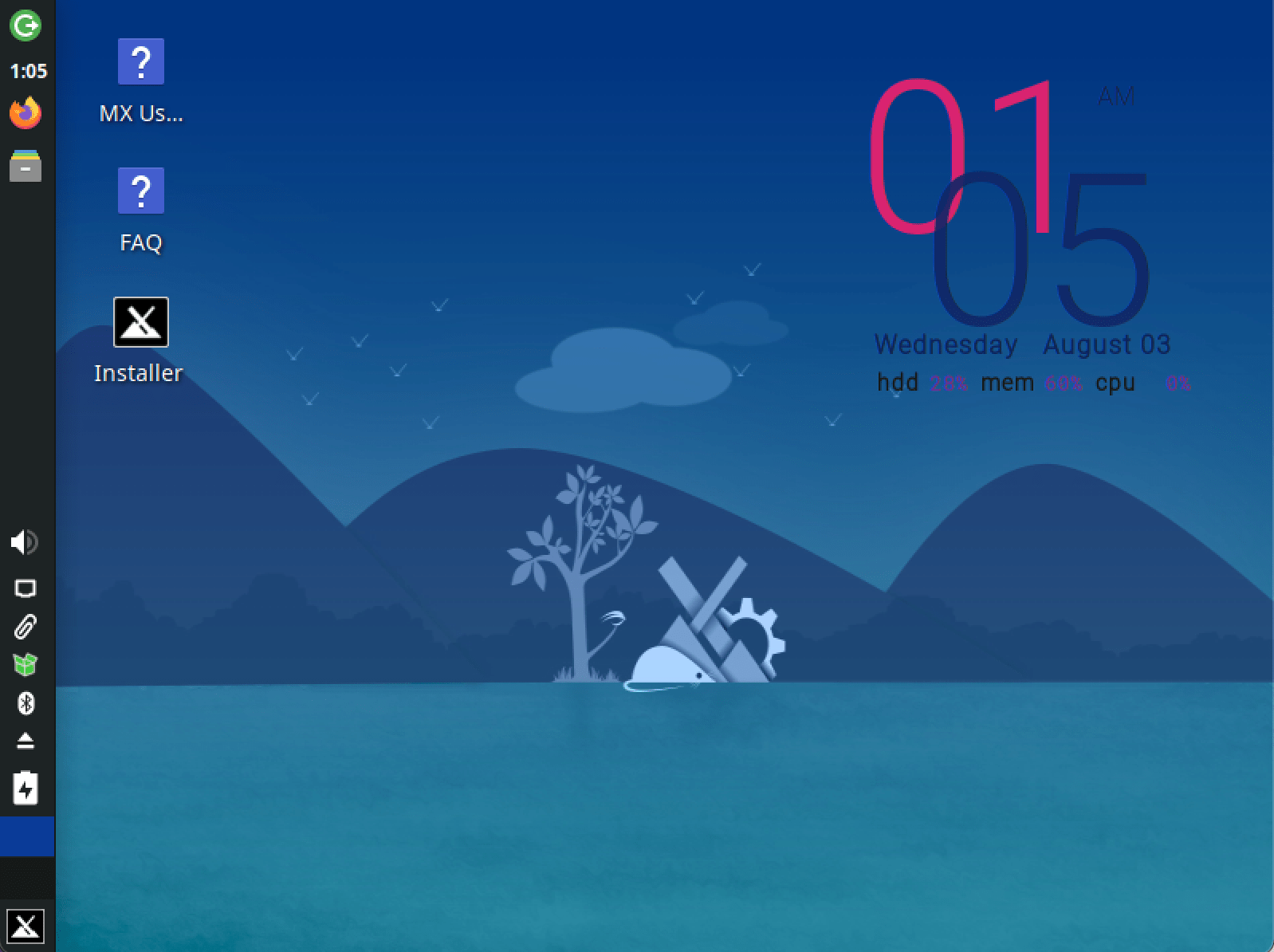 mx linux desktop