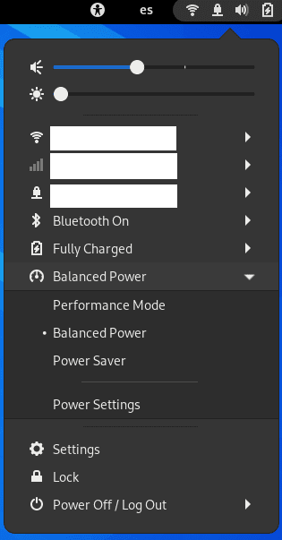 GNOME 41 Power Profiles