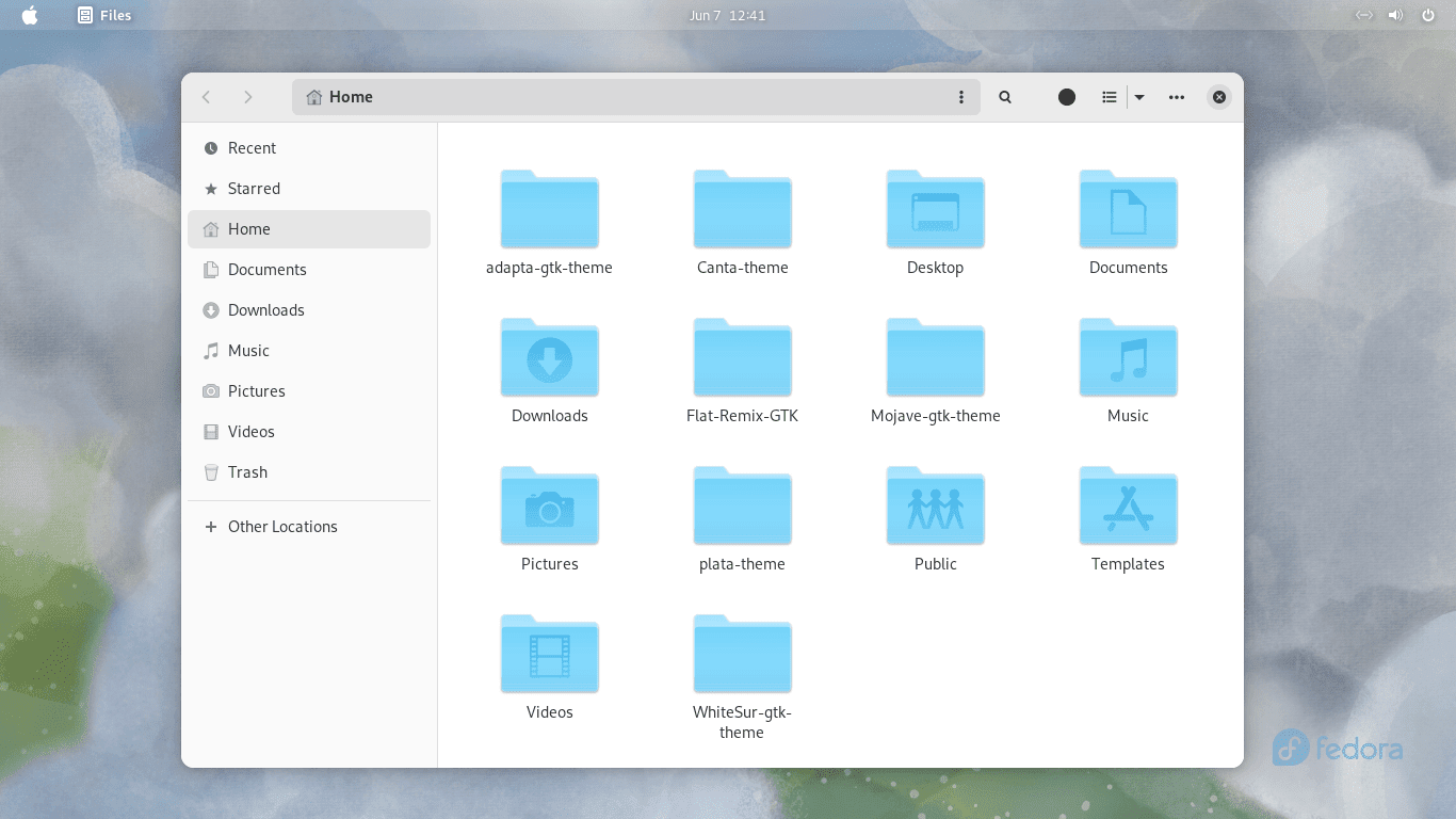 whitesur theme home screen